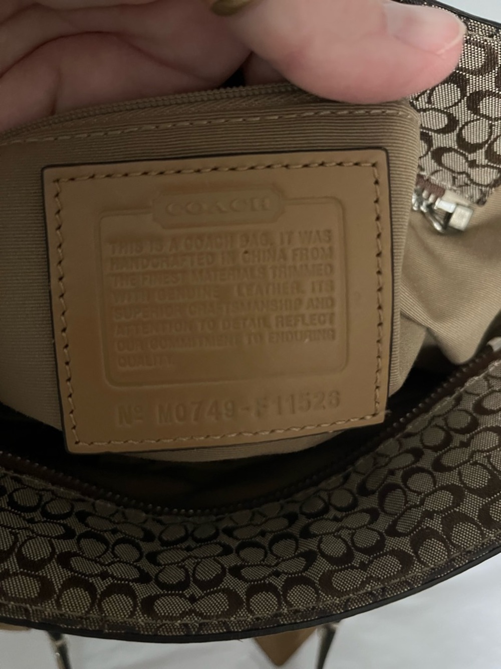 Coach Signature Jacquard Mini C Gallery Tote Bag Y2K - Picture 10 of 13